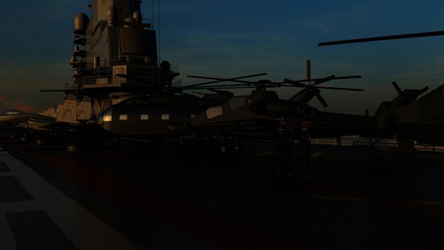 aircraft carrier Model 3D .c4d .max .obj .3ds .fbx .stl .blend