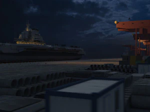 portaerei Modello 3D