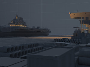 aircraft carrier 3D 모델