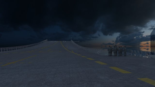 aircraft carrier 3D Model .c4d .max .obj .3ds .fbx .stl .blend 