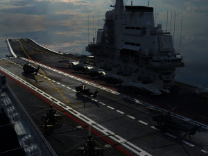 aircraft carrier Modèle 3D