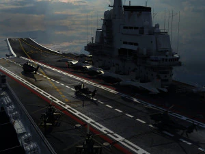 авіаносець 3D Модель