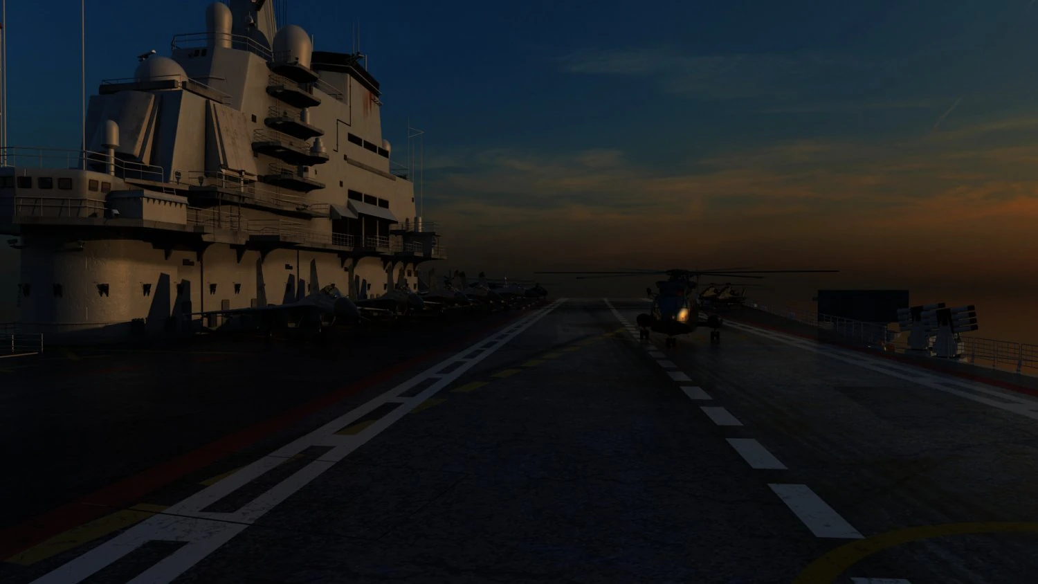 aircraft carrier 3D Model .c4d .max .obj .3ds .fbx .stl .blend