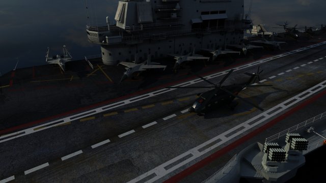 aircraft carrier Modello 3D .c4d .max .obj .3ds .fbx .stl .blend 