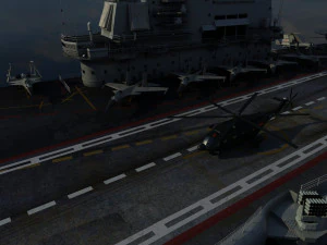 kapal induk Model 3D