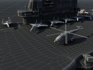 aircraft carrier Modello 3D