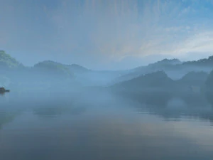 vista para o lago Modelo 3D