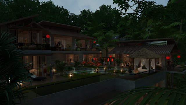 resort 3D 模型 .c4d .max .obj .3ds .fbx .stl .blend 