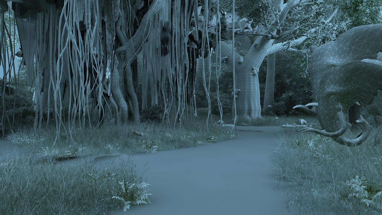 Forest 3ds max. Rainforest 3. Apple Forest 3d.