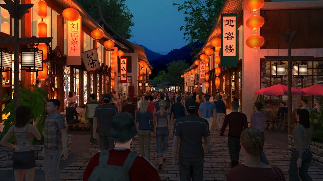 miao village 3D 모델 .c4d .max .obj .3ds .fbx .stl .blend 