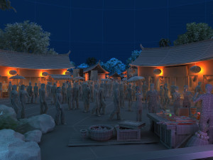 miao village Model 3D