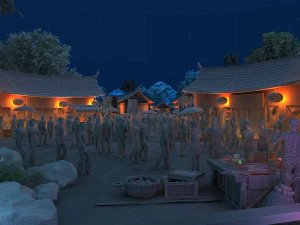 miao village 3D Model