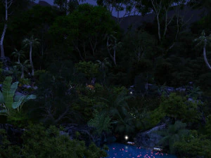 resort hot spring 3D Model