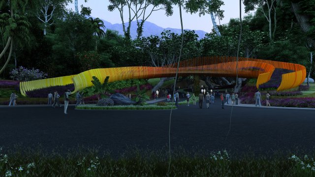 resort 3D Model .c4d .max .obj .3ds .fbx .stl .blend