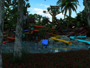 water park Model 3D