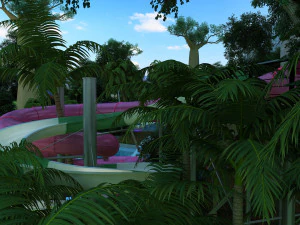 parco acquatico Modello 3D