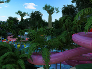 water park Model 3D