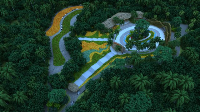 scenic area Model 3D .c4d .max .obj .3ds .fbx .stl .blend 