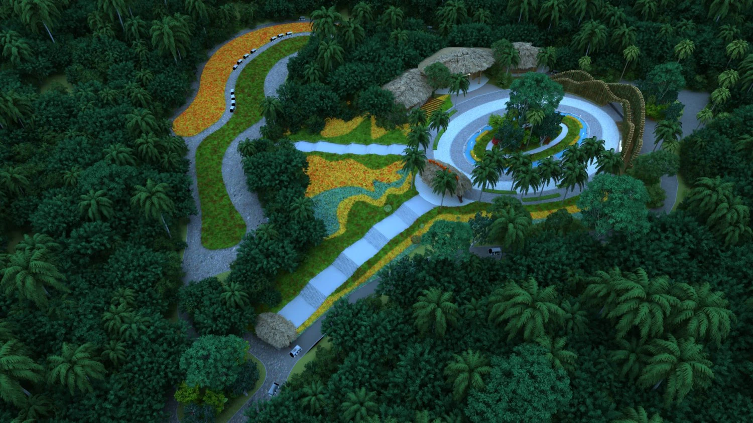 scenic area 3D Model .c4d .max .obj .3ds .fbx .stl .blend 