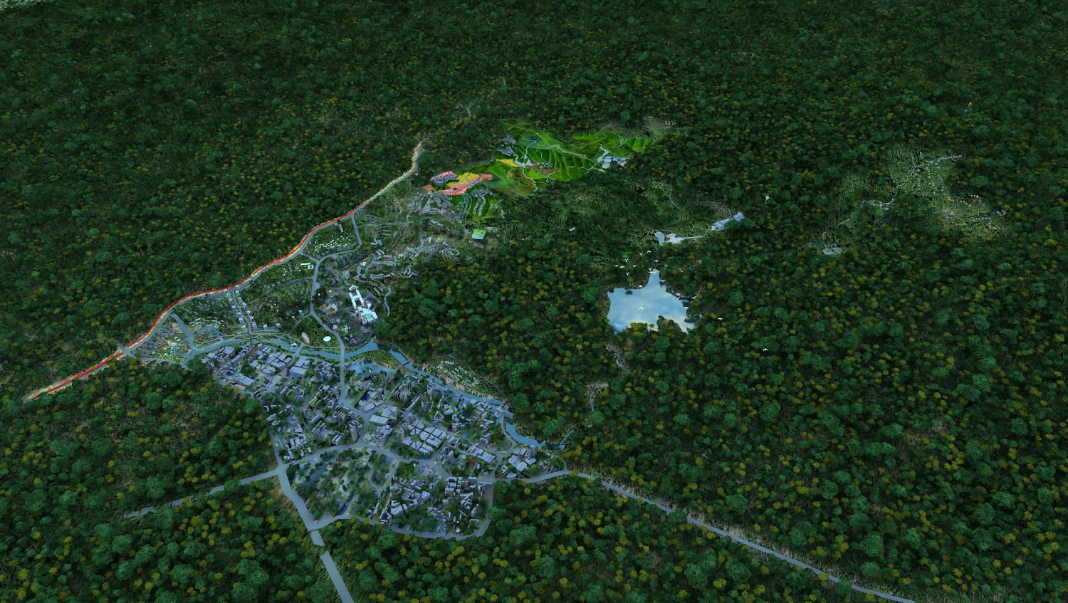 scenic area 3D Model .c4d .max .obj .3ds .fbx .stl .blend 