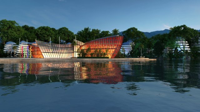 scenic area 3D 模型 .c4d .max .obj .3ds .fbx .stl .blend