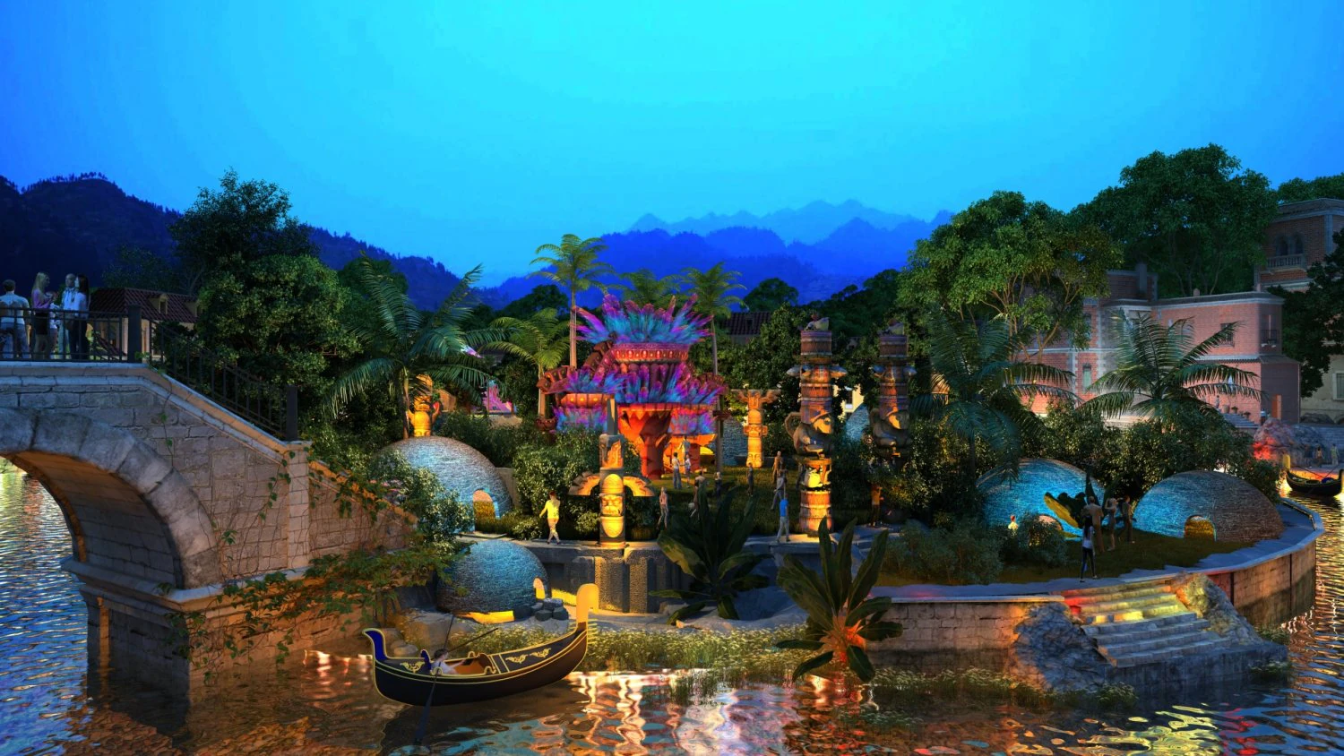 schilderachtig gebied 3D Model .c4d .max .obj .3ds .fbx .stl .blend 