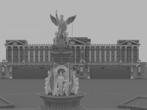 buckingham palace Model 3D