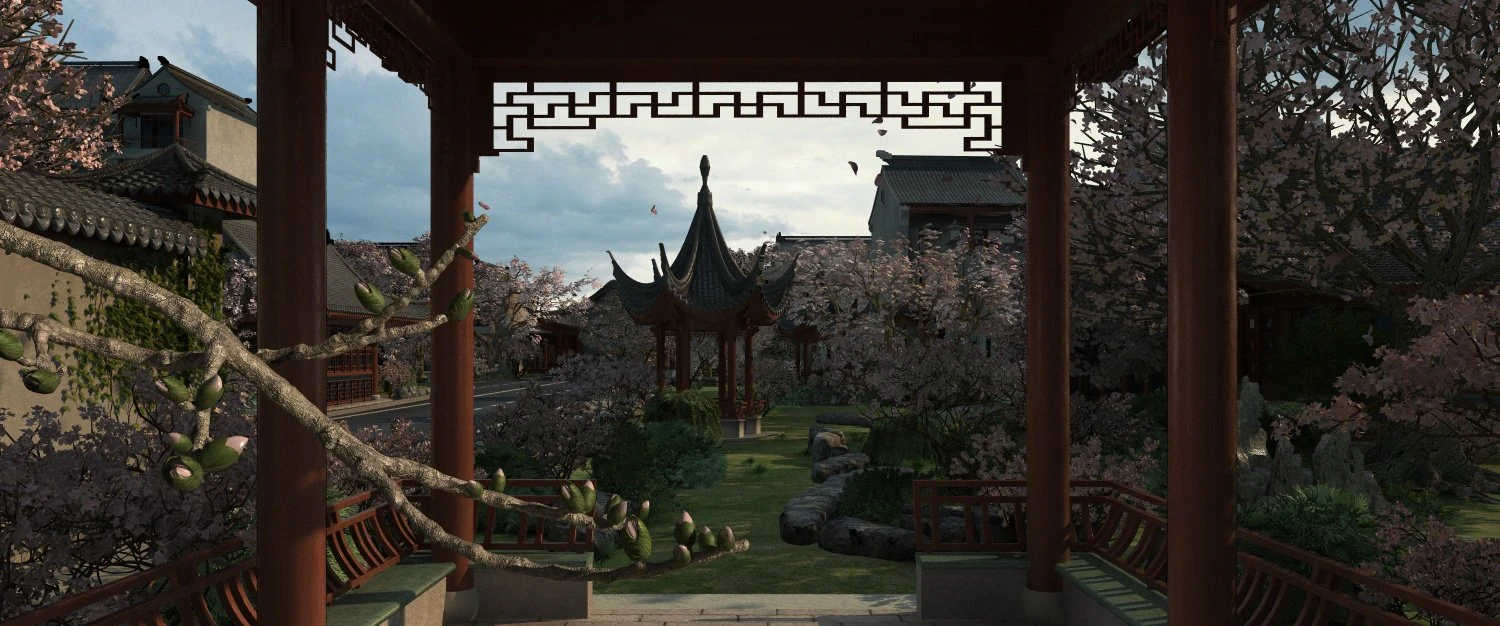 garden 3D Model .c4d .max .obj .3ds .fbx .stl .blend 