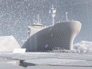 antarctic research ship 3D Model