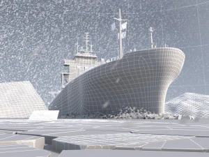 antarctic research ship 3D Model