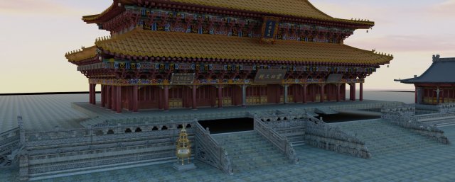 ancient architecture 3D Model .c4d .max .obj .3ds .fbx .stl .blend 