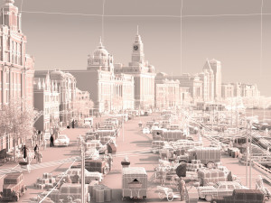 shanghai bund 3D Model