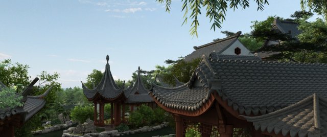 garden 3D Модель .c4d .max .obj .3ds .fbx .stl .blend 