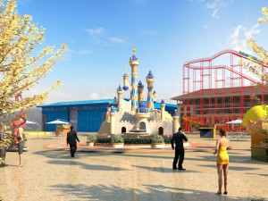 amusement park 3D 모델