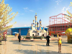 एम्यूज़मेंट पार्क 3D मॉडल