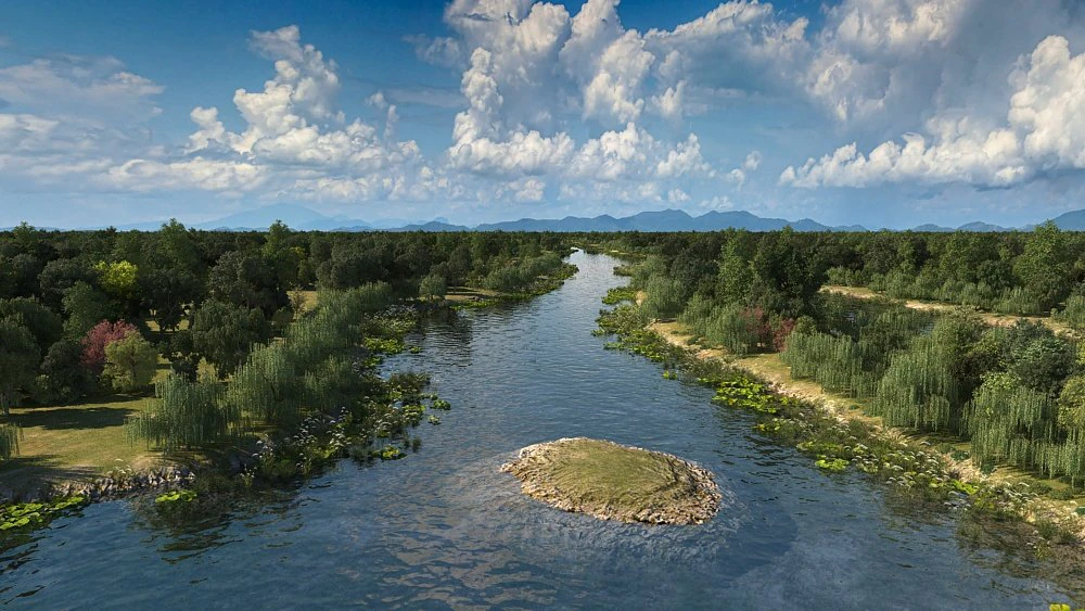 brook 3D Model .c4d .max .obj .3ds .fbx .stl .blend