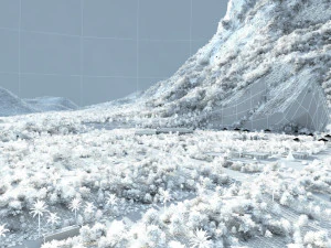 mountain village 3D Model