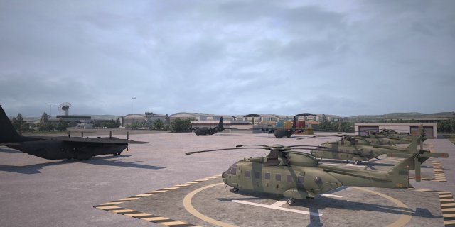 military airport 3D Model .c4d .max .obj .3ds .fbx .stl .blend