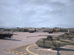 military airport 3D मॉडल