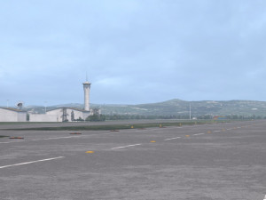 military airport Modello 3D