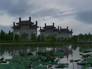 lotus pond 3D Model