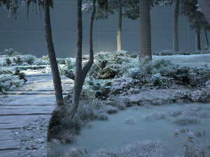 wooden walkway 3D Model