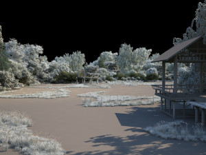 waterfront landscape 3Dモデル
