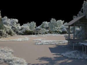 waterfront landscape 3D Model