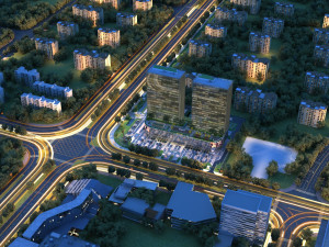 town night scene 3D Model