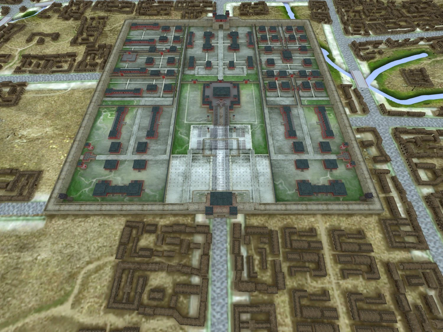 ancient royal palace 3D Model .c4d .max .obj .3ds .fbx .stl .blend 
