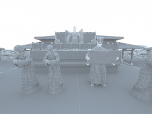 ancient royal palace 3D Model
