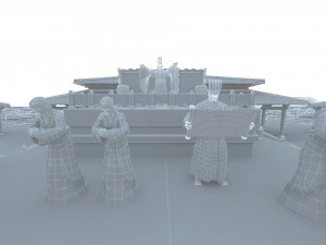 ancient royal palace 3D Model