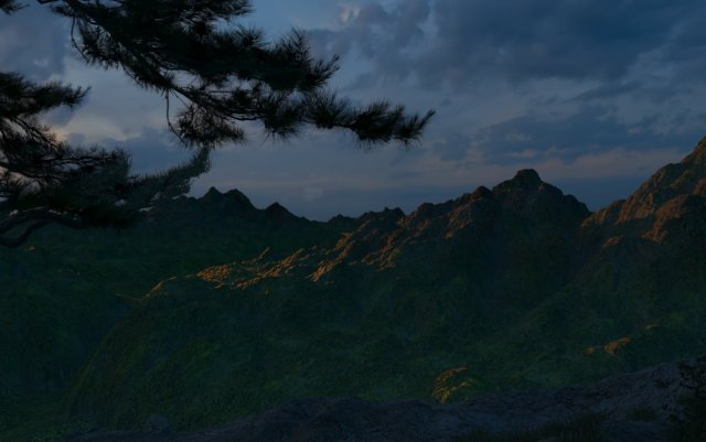 mountain 3D Model .c4d .max .obj .3ds .fbx .stl .blend 