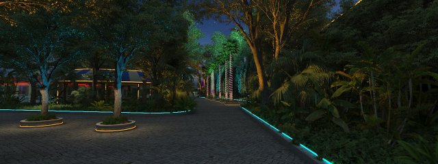 resort Model 3D .c4d .max .obj .3ds .fbx .stl .blend 